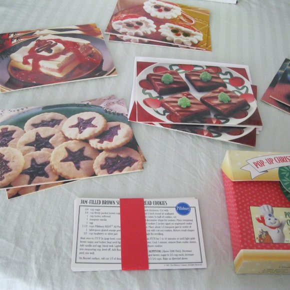Pop-Up-Christmas Recipe Greetings Cards - Pillsbury Dough Boy - Pop N Fresh. 12 - Picture 3 of 6